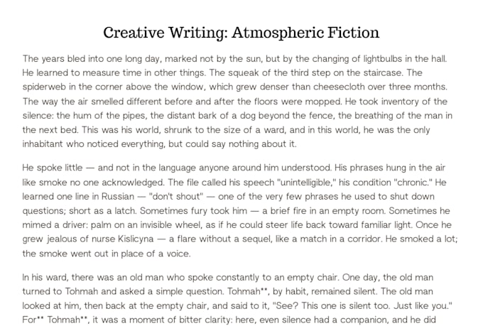 write atmospheric brand story and about page copy